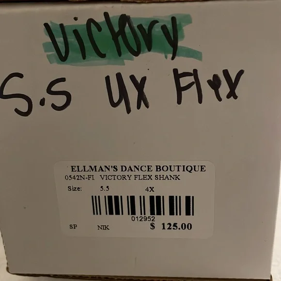 Victory Flex Pointe Shoes with ribbon and elastics - Women’s size 5.5 - Picture 5 of 5
